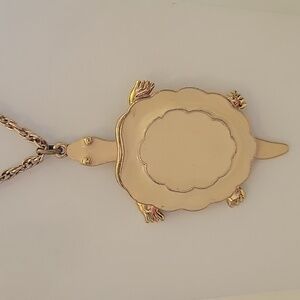 Signed Art Turtle Necklace Articulated
